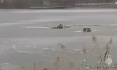 В Орле на озере под лёд провалились два рыбака