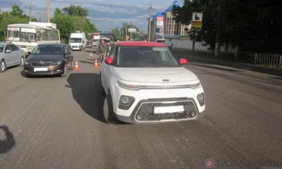 В Орле нерадивый пешеход попал под колёса двух автомобилей