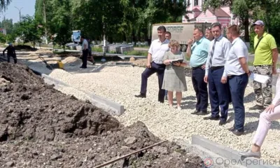 В Ливнах продолжается благоустройство бульвара Октябрьский