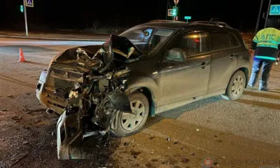 На улице Раздольной в Орле столкнулись квадроцикл и кроссовер