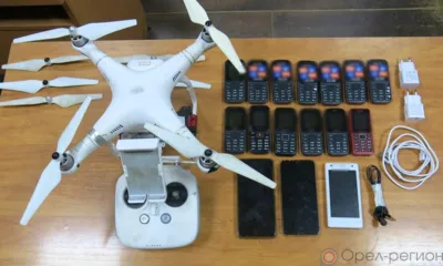 В колонию в пос. Нарышкино с помощью квадрокоптера попытались доставить партию мобильных телефонов