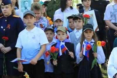 Фото 3. В канун 81-й годовщины Великой Победы на Кривцовском мемориале перезахоронен ещё 121 красноармеец