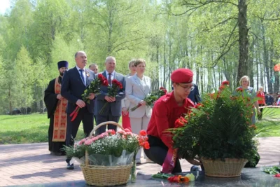 Фото 9. В канун 81-й годовщины Великой Победы на Кривцовском мемориале перезахоронен ещё 121 красноармеец