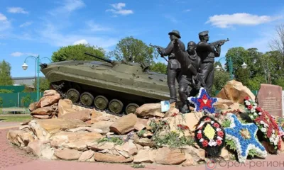 Завтра в Орле ограничат стоянку напротив памятника Участникам локальных войн и военных конфликтов