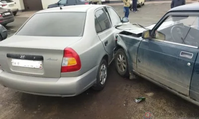 В Орле столкнулись четыре автомобиля