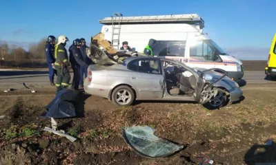 Под Орлом при столкновении Daewoo и КамАЗа погиб мужчина