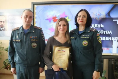 Фото 1. В МЧС поблагодарили орловских журналистов за работу