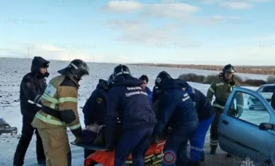 Помощь спасателей потребовалась пострадавшему в ДТП под Орлом