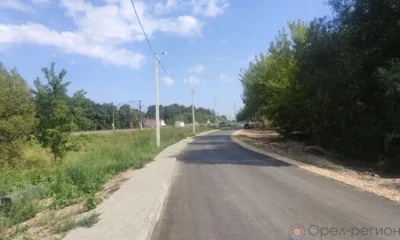 В Становом Орловского МО отремонтировали дорогу по ул. Школьной