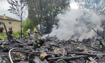 Под Орлом огонь полностью уничтожил жилой дом