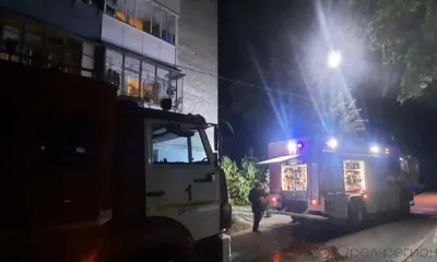 Курение привело к пожару в квартире в Орле