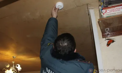 Многодетная семья из Колпнянского района спаслась от пожара благодаря пожарному извещателю