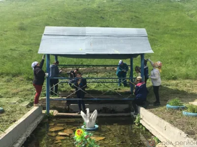 В Залегощенском районе облагородили территорию святого источника «Родник Ореховский»