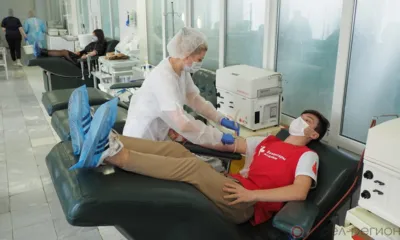 На Орловскую станцию переливания крови пришли волонтёры-медики, чтобы помочь тяжело больным детям