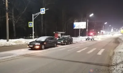 В Орле 73-летний пешеход попал под колёса Nissan Almera