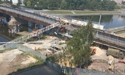 На восстановление пешеходного движения по Красному мосту в Орле уйдёт 1,5 дня