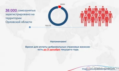 Орловские самозанятые могут уплатить взносы на будущую пенсию до 31 декабря