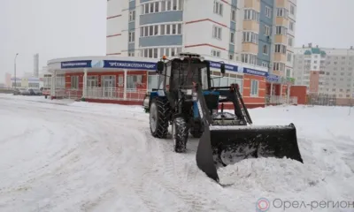 На посыпку дорог Орла за ночь ушло почти 600 тонн пескосоли