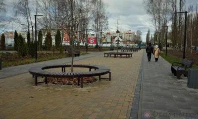 В Орле завершается благоустройство территории у КДЦ «Металлург»