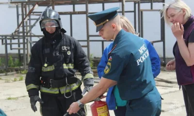 На складе в Орле провели пожарно-тактическое учение
