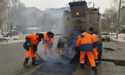 В Орле провели ямочный ремонт Тургеневского моста и моста Дружбы