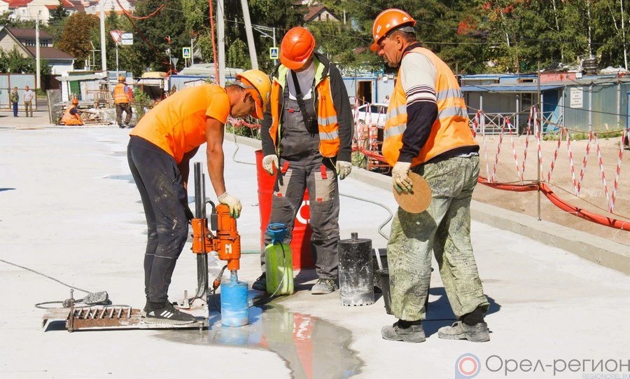 Работы на Колхозном мосту в Орле идут по графику