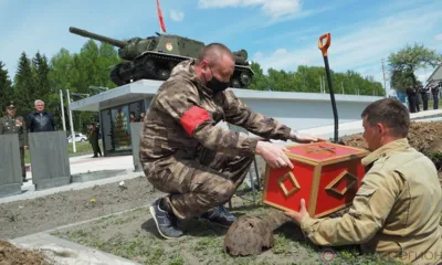 Андрей Клычков принял участие в перезахоронении останков воинов в Сосковском районе