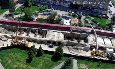 На Красном мосту в Орле идёт активная работа