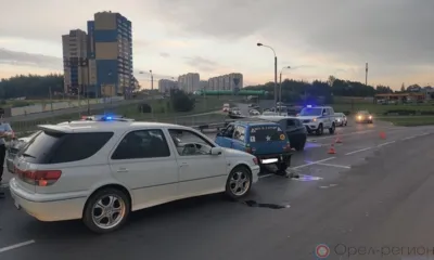 В Орле на улице Раздольной столкнулись три автомобиля