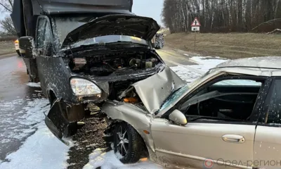 На орловской трассе лоб в лоб столкнулись Kia и «Газель»