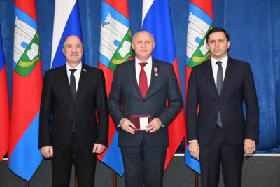 Фото 3. Орловцы получили награды за добросовестный труд на благо страны и малой родины