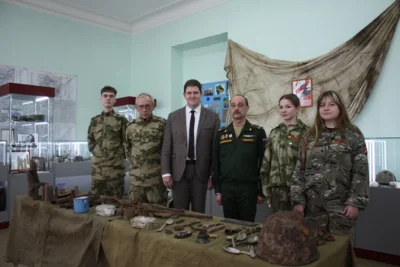 Фото 1. Находки поисковиков «Безымянного солдата» стали основой выставки военкомата Орловской области