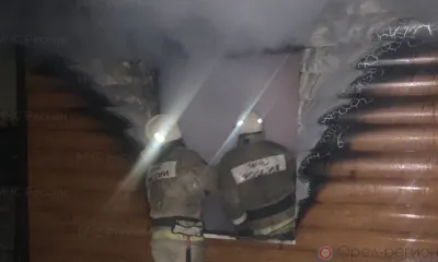 В Верховском районе сгорел дом