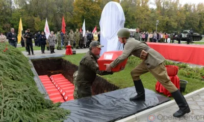 24 красноармейца обрели вечный покой на мемориале под Мценском