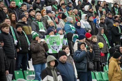 Фото 4. ФК «Орёл» в первом домашнем матче сезона сыграл вничью с главным фаворитом первенства