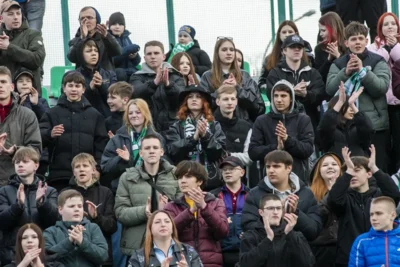 Фото 10. ФК «Орёл» в первом домашнем матче сезона сыграл вничью с главным фаворитом первенства