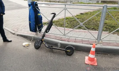 Орловец на электросамокате попал под бензовоз