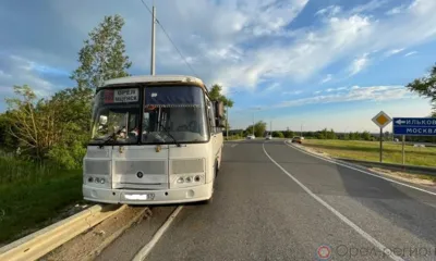 Водитель автобуса «Орёл - Мценск» из-за недомогания не справился с управлением