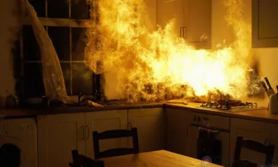 В Орле из горящего дома эвакуировали 5 человек