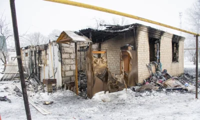 Фото 1. 19 января в посёлке Красная Звезда Орловского МО полностью сгорел дом семьи Рудневых