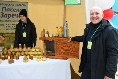 Фото 3. Продолжением первомайских торжеств в Орле стала выставка местной продукции