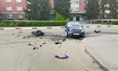 В Орле разыскивают очевидцев столкновения автомобиля и мотоцикла