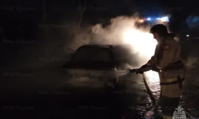 Audi под управлением орловца врезалась в дерево и загорелась