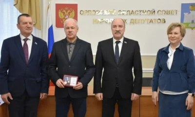 Почётный гражданин Орла Олег Карпиков награждён медалью «За самоотверженность и патриотизм»