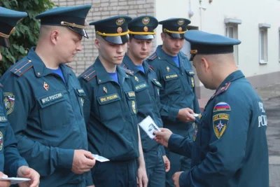 Фото 1. Чрезвычайное ведомство Орловщины пополнили новые сотрудники