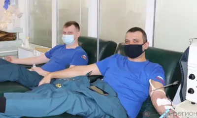 Орловские сотрудники МЧС присоединились к донорской акции по сдаче крови