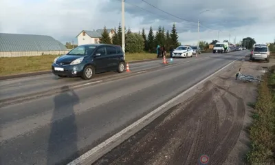 Под Орлом 15-летний велосипедист выехал под колёса Nissan