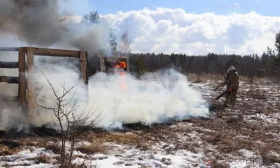 На Орловщине отработали алгоритм тушения природного пожара