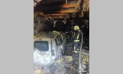Фото 1. В Орле мужчина пытался потушить пламя в гараже и получил ожоги