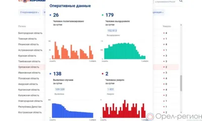 За сутки 138 орловцев пополнили список заболевших COVID-19